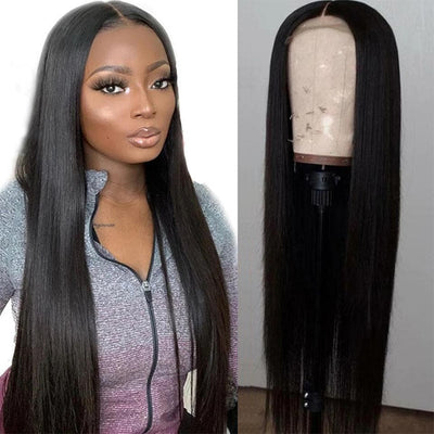 Straight Lace Frontal Human Hair Wigs Pre Plucked with baby hair - Lumiere hair