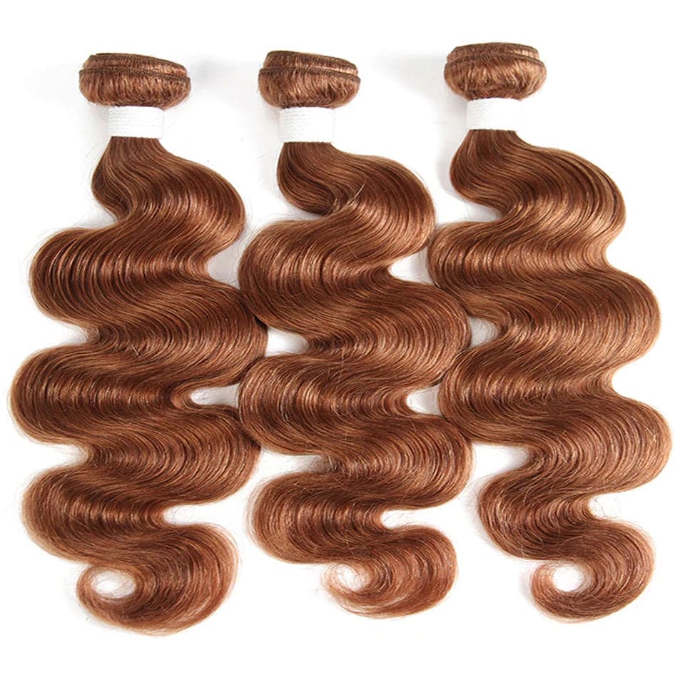 lumiere cor #30 onda corporal 4 pacotes 100% extensão de cabelo humano virgem 