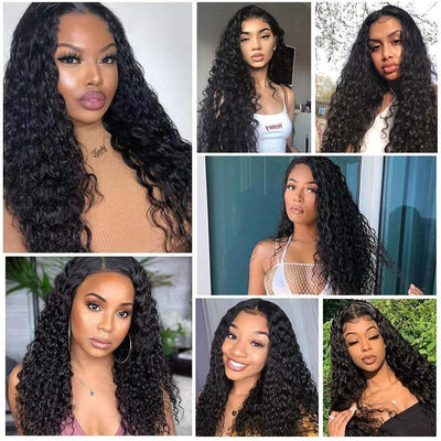 Water Wave Clip In Human Hair Extensions Natural Color 8 Pieces/Set 120G  10piece/set 160g