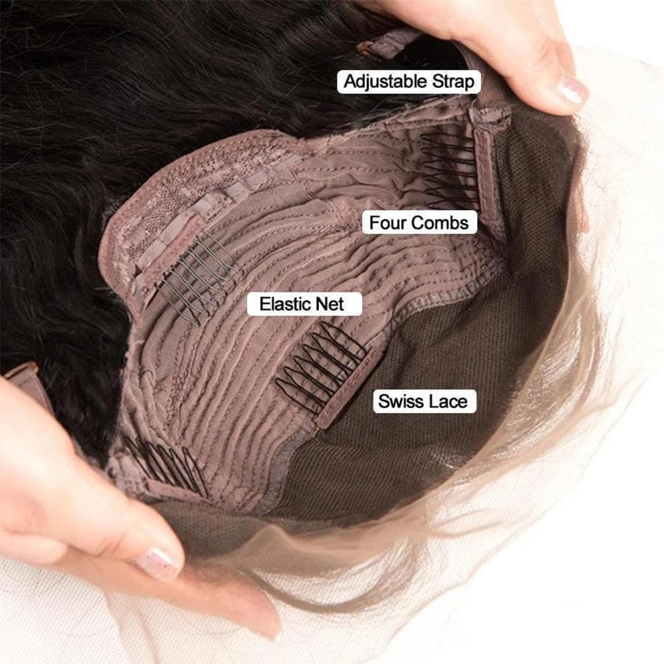 150% Density Kinky Curly Lace Frontal / Closure Virgin Human Hair Wigs With Baby Hair - Lumiere hair
