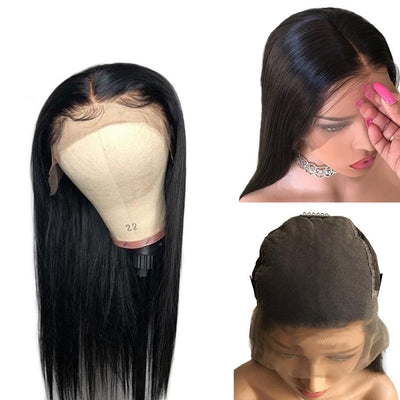 Straight 13x6 13x4 Lace Front Wigs Virgin Human Hair With Baby Hair 150% 180% Density - Lumiere hair