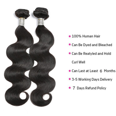 lumiere 4 Bundles Malaysian Body Wave Virgin Human Hair Extension 8-40 inches - Lumiere hair