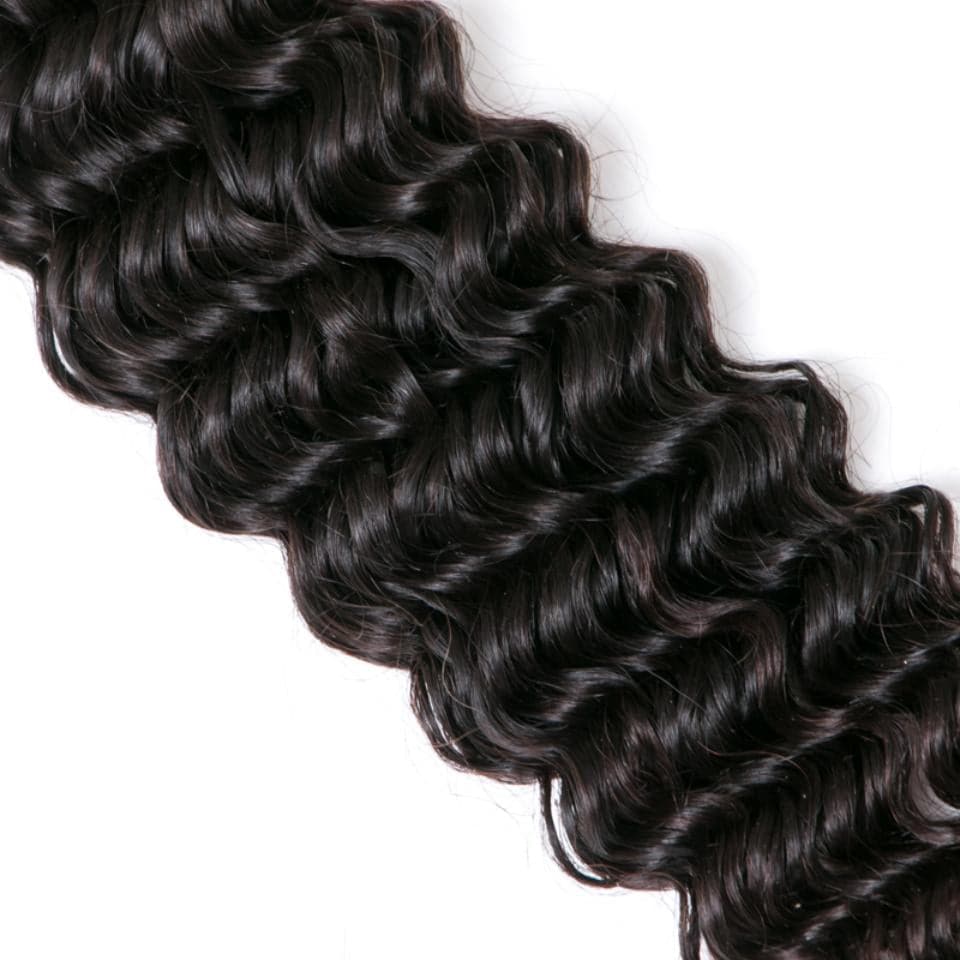 lumiere Brazilian Deep Wave Virgin Hair 3 Bundles  Human Hair Extension 8-40 inches - Lumiere hair
