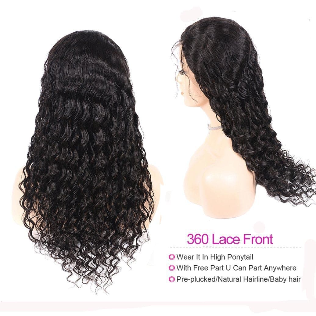 lumiere Lace Front Wig Deep Wave Hair Wigs Pre Plucked With Baby Hair 150% Density