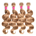 lumiere Color #27 light Brown body wave 4 Bundles 100% Virgin Human Hair Extension