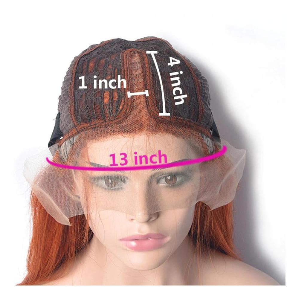 #350 Ginger Glueless Body Wave 4x4 5x5 Lace Closure Human Hair Ready to Wear Wigs with Baby Hair Pre Plucked