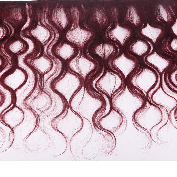 Red Bundles 99J Color Body wave 4 Bundles 100% Virgin Human Hair Extension