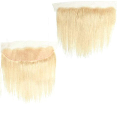 613 Blonde Color straight hair 2 Bundles with 13x4 lace Frontal Virgin Human Hair