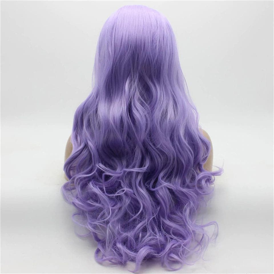 Violet clair 13x4 Lace Front Body Wave Wig Preplumed Pretty Hair Brésilien 