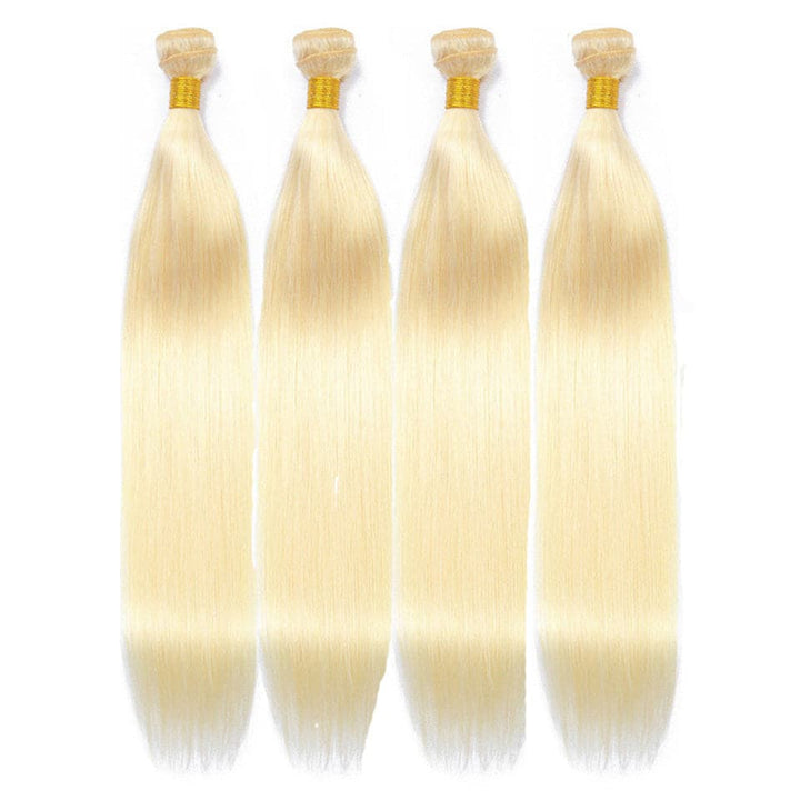 lumiere 4 Bundles Blonde Color 613 Straight Hair Virgin Human Hair Extensions - Lumiere hair