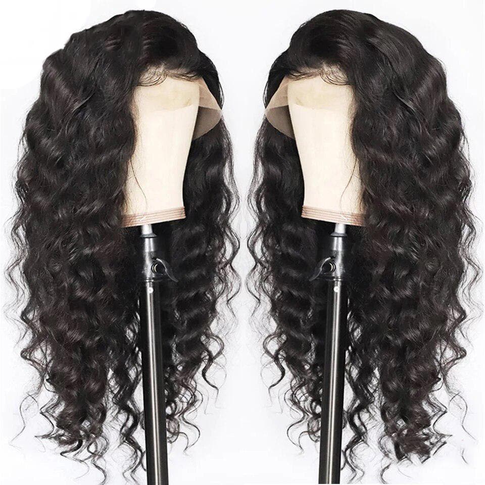 Loose Deep Wave 13x4 Lace Front Wigs HD Transparent 5x5 Lace wig for Black Women Prelucked Human Hair