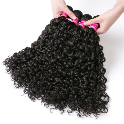 lumiere Malaysian Water Wave 4 Bundles Virgin Human Hair Extension 8-40 inches - Lumiere hair