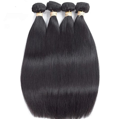 lumiere hair 4 Bundles Peruvian Straight Virgin Human Hair Extension 8-40 inches - Lumiere hair