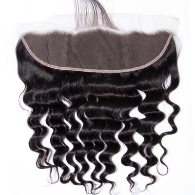 lumiere One Piece Loose Deep 13x4 Lace Frontal Closure Virgin Human Hair