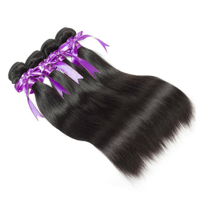 lumiere Hair 4 Bundles Malaysian Straight Virgin Human Hair Extension - lumiere Hair