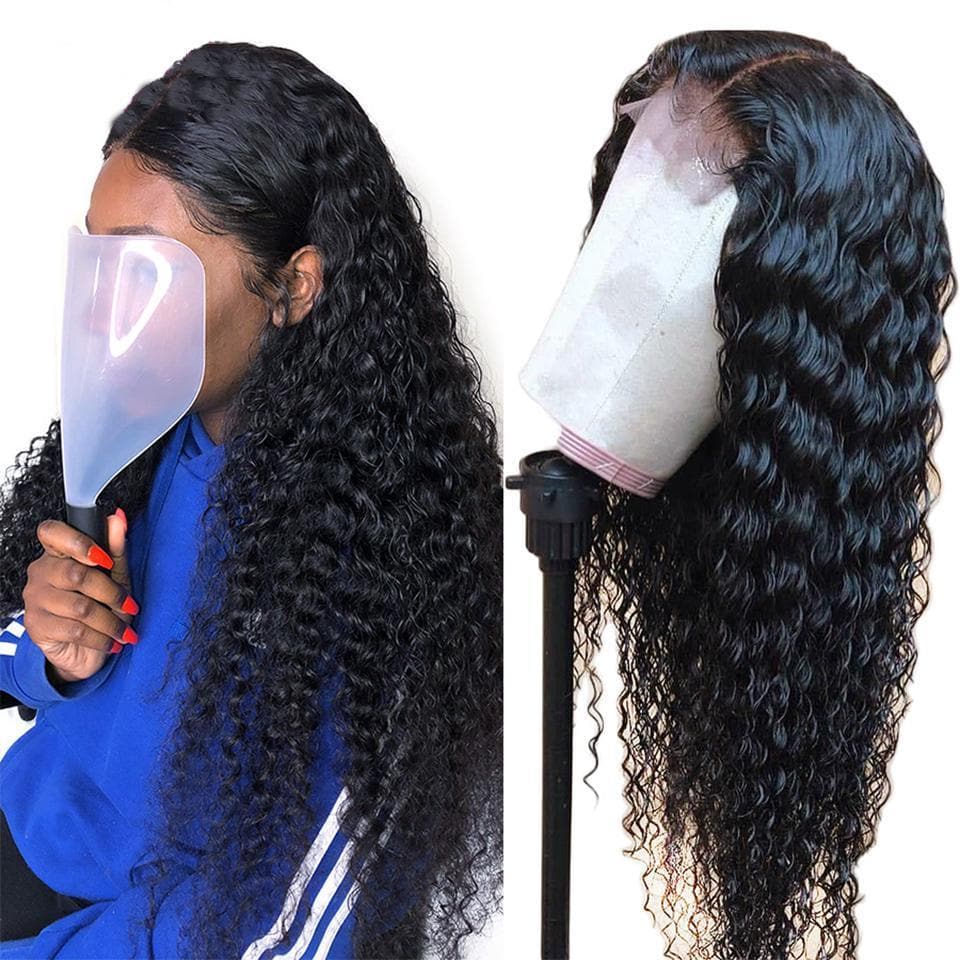 Lumiere 5x5 Lace closure & 13x4 Lace Frontal Wigs Deep Wave Virgin Human Hair wigs - Lumiere hair