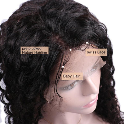 Water Wave 13x4 Lace Frontal / 5x5 Lace closure Human Hair wigs pre-plucked HD Transpatent Lace with baby hair - Lumiere hair