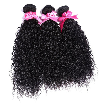 lumiere Peruvian Kinky Curly Virgin Hair 3 Bundles Human Hair Extension 8-40 inches - Lumiere hair