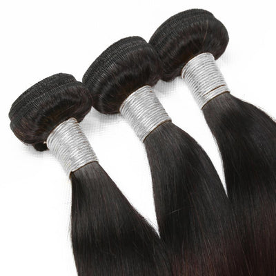 lumiere 4 Bundles Ombre Color Straight Virgin Human Hair Extension