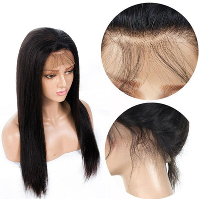 Straight 13x6 13x4 Lace Front Wigs Virgin Human Hair With Baby Hair 150% 180% Density - Lumiere hair