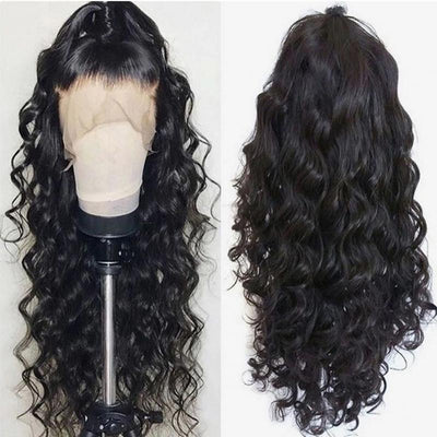 Loose Deep Wave Lace Frontal Wig Pre Plucked HD Transparnet 5x5 Lace Closure Human Hair Wigs for Black Women - Lumiere hair