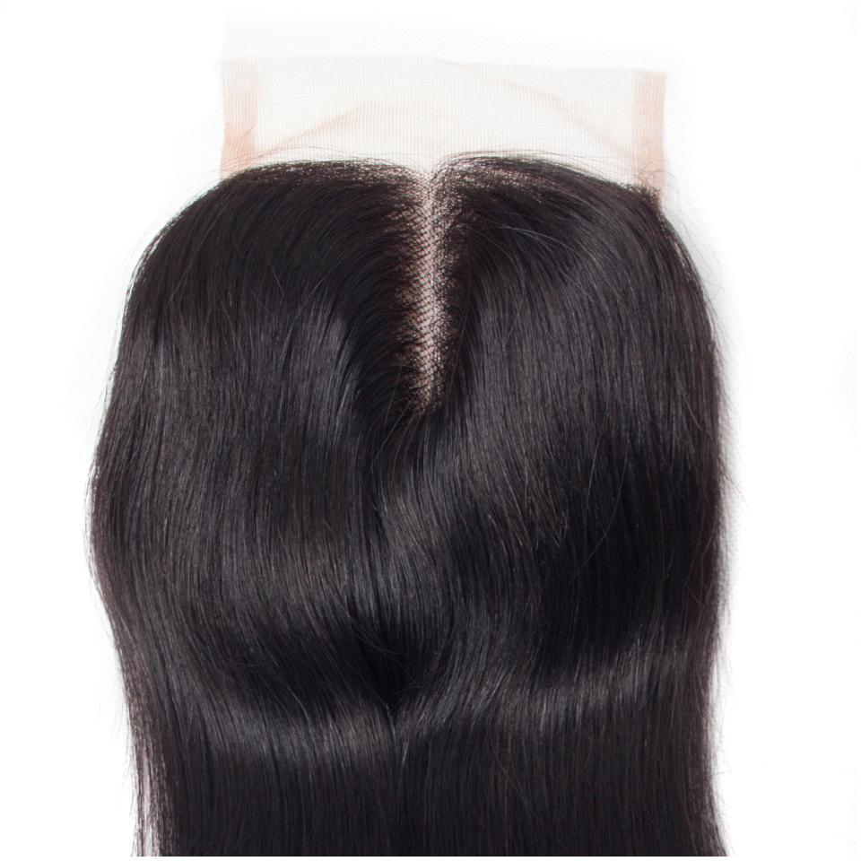 lumiere Hair Brazilian Straight Virgin Hair 4 Bundles with 4X4 Lace Closure Human Hair Free Shipping - lumiere Hair