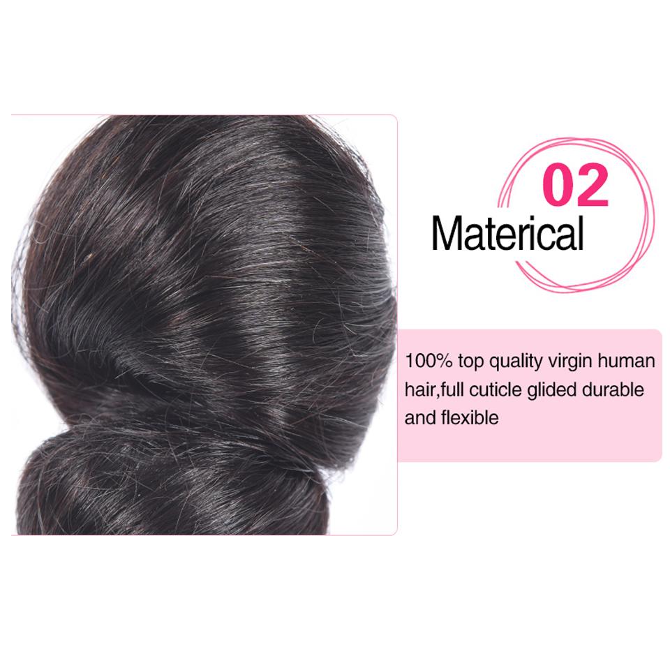 lumiere 4 Bundles Peruvain Loose Wave Virgin Human Hair Extension 8-40 inches - Lumiere hair