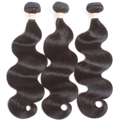 lumiere 3 Bundles Body Wave Brazilian Virgin Human Hair Extension 8-40 inches - Lumiere hair