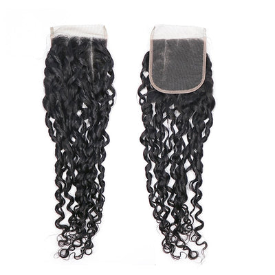 Pixie Curly 3 Bundles with 4x4 HD Lace Closure Indian Hair Extensation