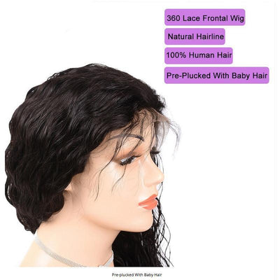 Loose Deep Wave Lace Frontal Wig with baby hair Pre Plucked Human Hair Wigs 150% 180% Density - Lumiere hair