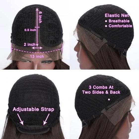 Straight 13x1x6 Lace T Part Lace Wigs Pre Plucked With Baby Hair Glueless Human Hair For Black Women