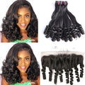 10A Straight Funmi 100% Human Hair 4 Bundles With 13x4 HD Lace Frontal Virgin Hair
