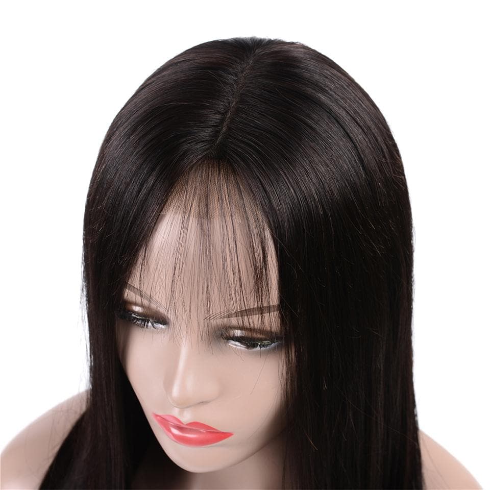 Straight hair 4x4 Lace Closure / Frontal Human Hair wigs With Baby Hair 150% Density - Lumiere hair