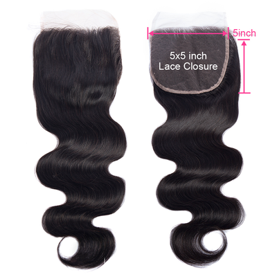 lumiere One Piece Body Wave Virign Human Hair 5X5/6X6/4x4x1 T part/ Lace Closure
