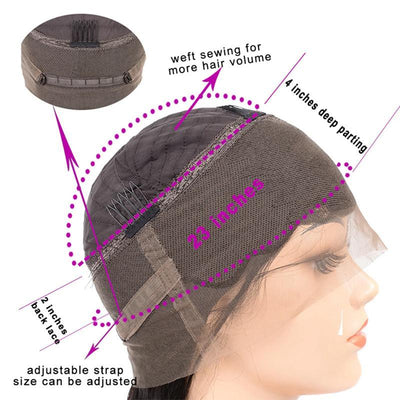 Loose Deep Wave Lace Frontal Wig Pre Plucked HD Transparnet 5x5 Lace Closure Human Hair Wigs for Black Women - Lumiere hair