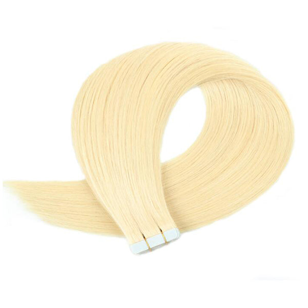 Tape In Human Hair Extensions #24 / #60 / #613 Straight Hair For Women Microlinks Brazilian 20pcs/1pack