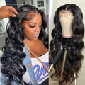 Body Wave 13x4 HD Lace Frontal 180% Density Human Hair Wigs With Baby Hair