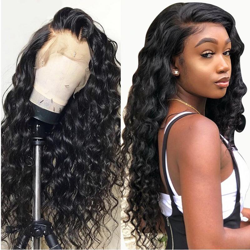 Loose Deep Wave Lace Frontal Wig Pre Plucked HD Transparnet 5x5 Lace Closure Human Hair Wigs for Black Women - Lumiere hair
