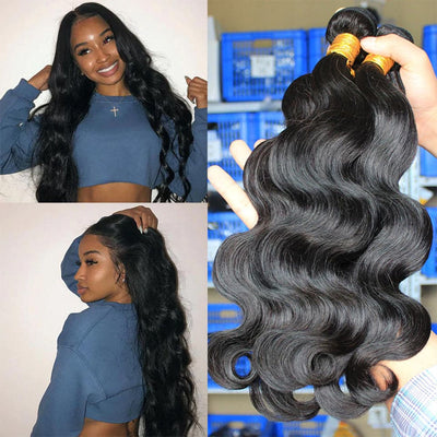 4 Bundles Brazilian Body Wave Virgin Human Hair Extension 8-40 inches - Lumiere hair