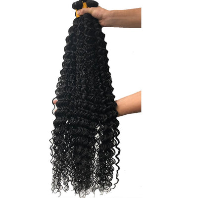 lumiere Hair Indian Deep Wave 4 Bundles Virgin Human Hair Extensions 8-40 inches - Lumiere hair