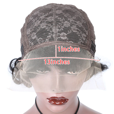 Pixie Cut Short Bob Water Curly 13X1 HD Transparent Lace Frontal Human Hair Wig For Women
