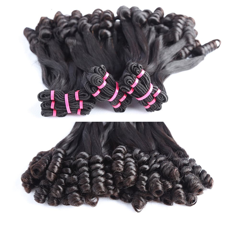 Lumiere Hair Straight Funmi Bundles de cheveux humains 3PCS / Package Bulk Deal Extension de cheveux humains 