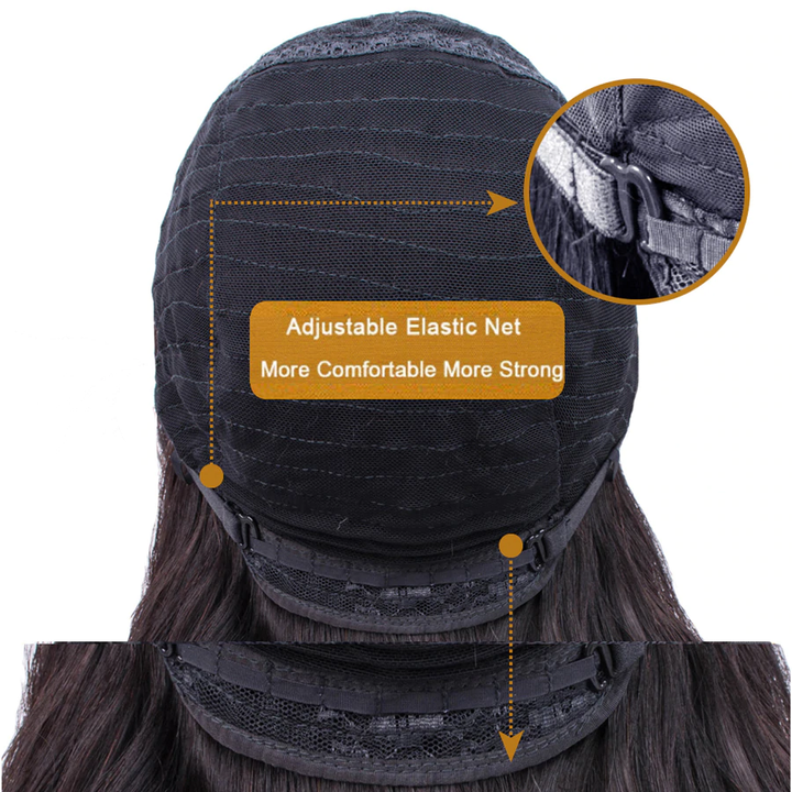 Water Wave Bob para mulheres negras peruca completa feita à máquina sem franja cabelo humano 