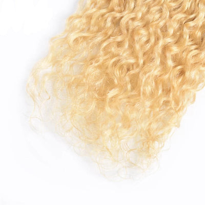 lumiere 613 Blonde Water Wave 2 Bundles human hair with transparent lace - Lumiere hair