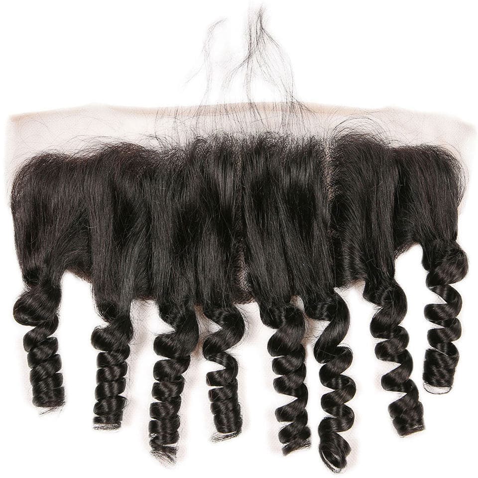 10A Straight Funmi Curly 4 Human Hair Bundles With 13x4 HD Lace Frontal Virgin Hair
