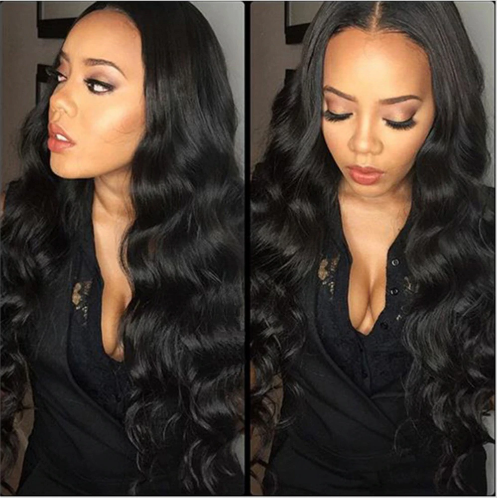 Lumiere Body wave 4x4x1 T Part Lace Closure Wig Human Hair Wigs With Baby Hair