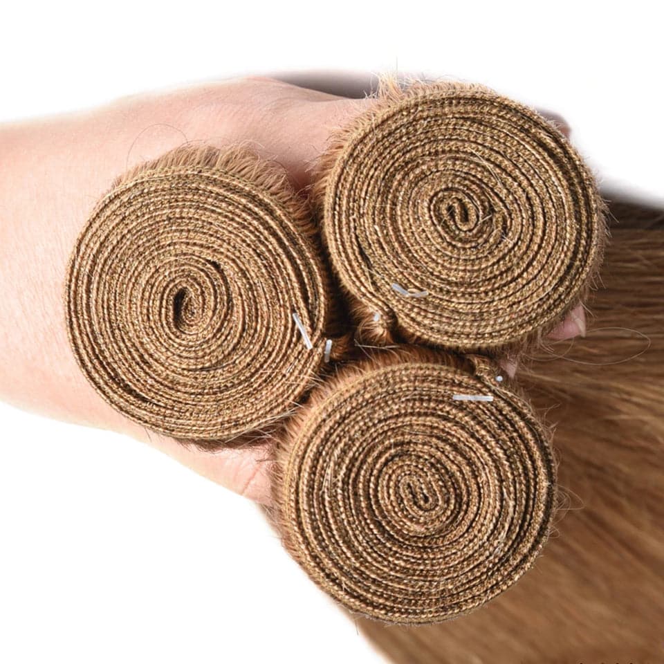 lumiere Color #27 light Brown body wave 4 Bundles 100% Virgin Human Hair Extension - Lumiere hair