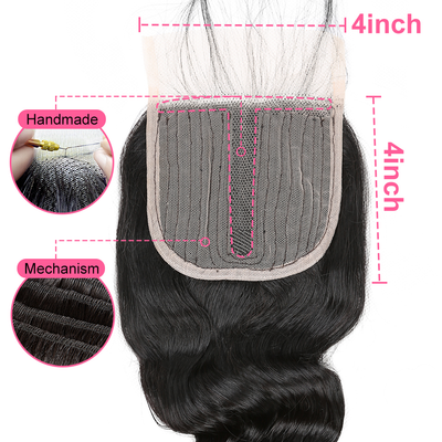 lumiere One Piece Looose Deep Virign Human Hair 5X5 /6X6 / 4x4x1 T part / Lace Closure