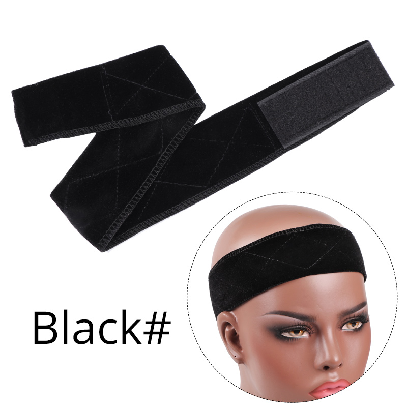 Lumiere Adjustable Soft Velvet Women no-Lace Grips Headband Hair Scarf Band Non-Slip