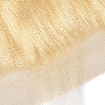 613 Blonde Color 2 Bundles Body Wave with 4x4 Closure Virgin Human Hair